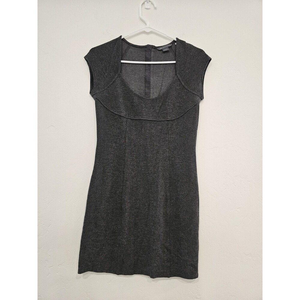 ARMANI EXCHANGE Women’s Gray Cap Sleeves Mini Dress Size Small